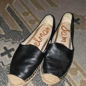 Sam Edelman Black Espadrille Flats